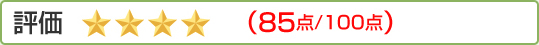 評価:（85点/100点）